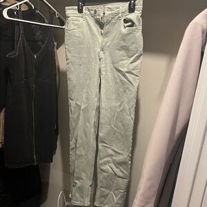 Everlane Women's Light Green way high jean size 28